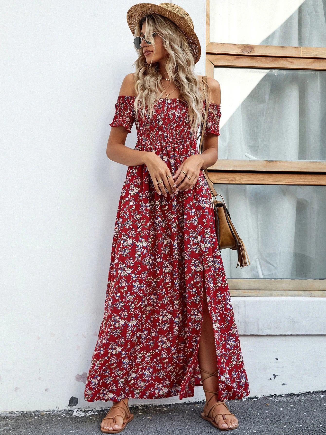 Vestido Longo Ombro a Ombro Lily