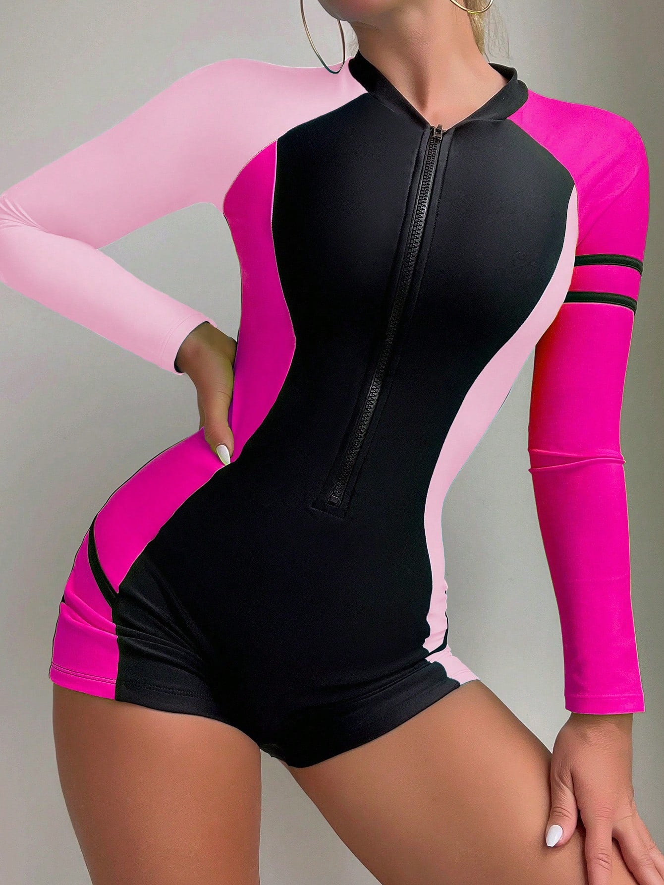 Maiô Esporte Com Zíper Frontal
