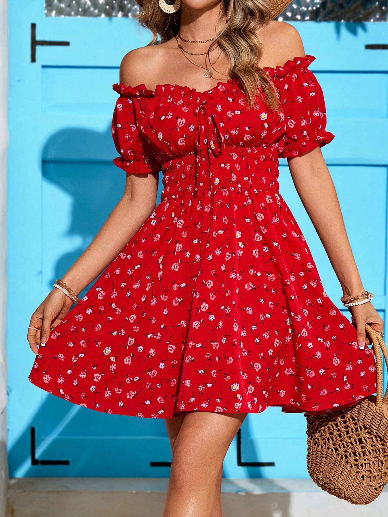 Vestido Ombro a Ombro Plus Size Grace