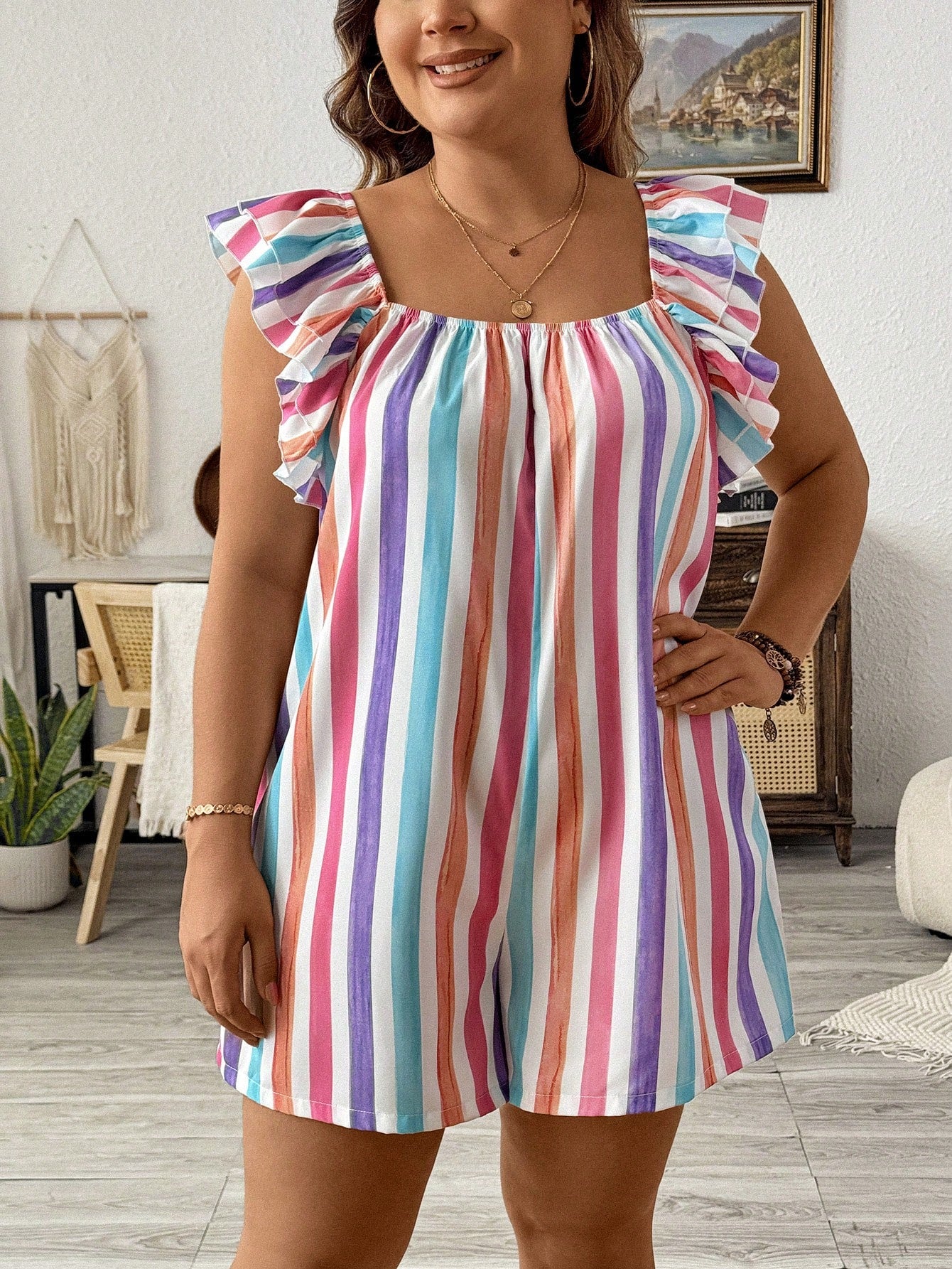 Macaquinho Plus Size Avery