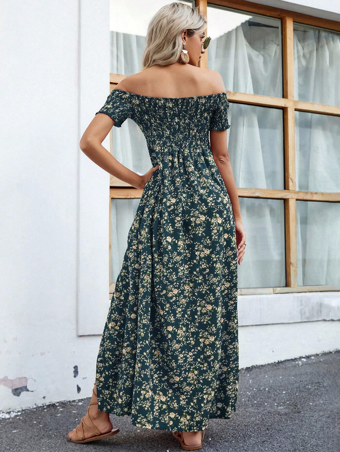 Vestido Longo Ombro a Ombro Lily