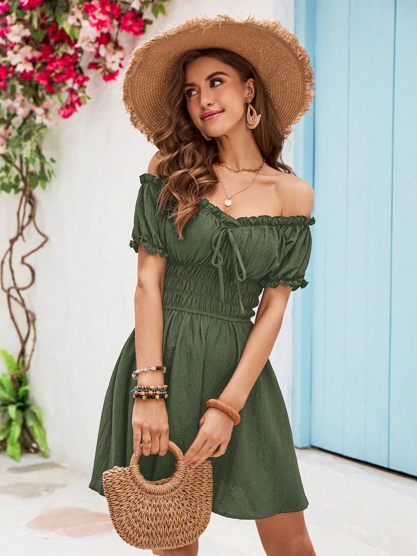 Vestido Ombro a Ombro Scarlet