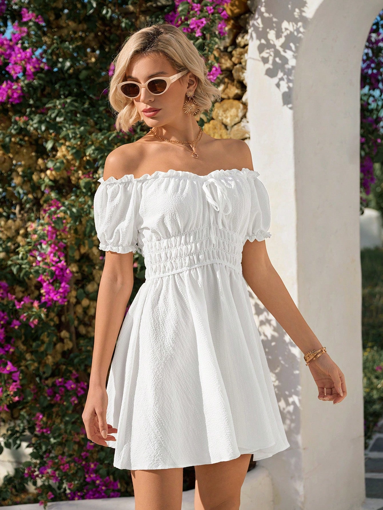 Vestido Ombro a Ombro Scarlet