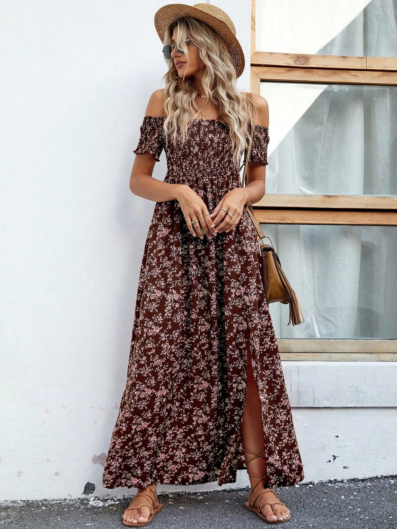 Vestido Longo Ombro a Ombro Lily