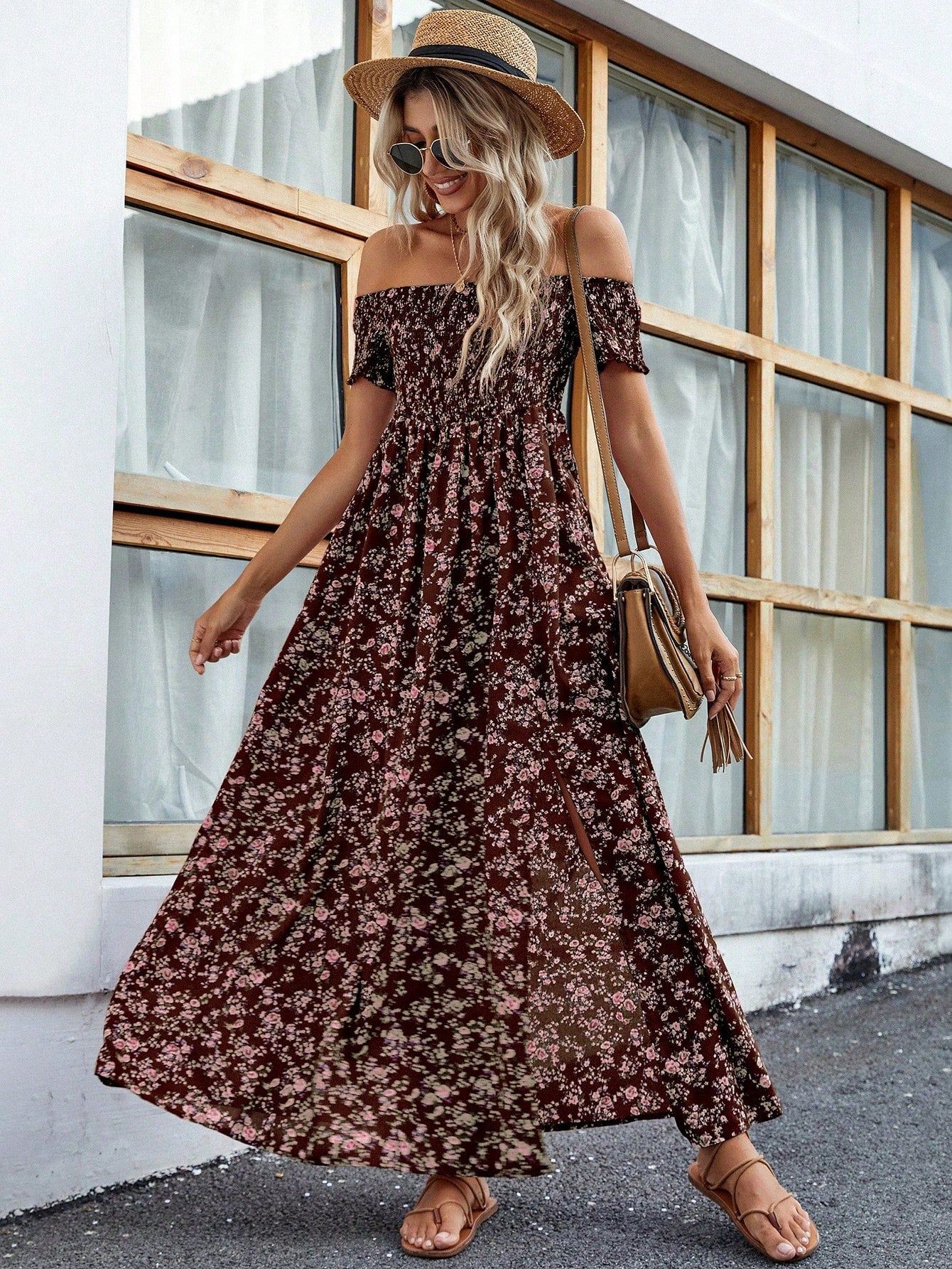 Vestido Longo Ombro a Ombro Lily