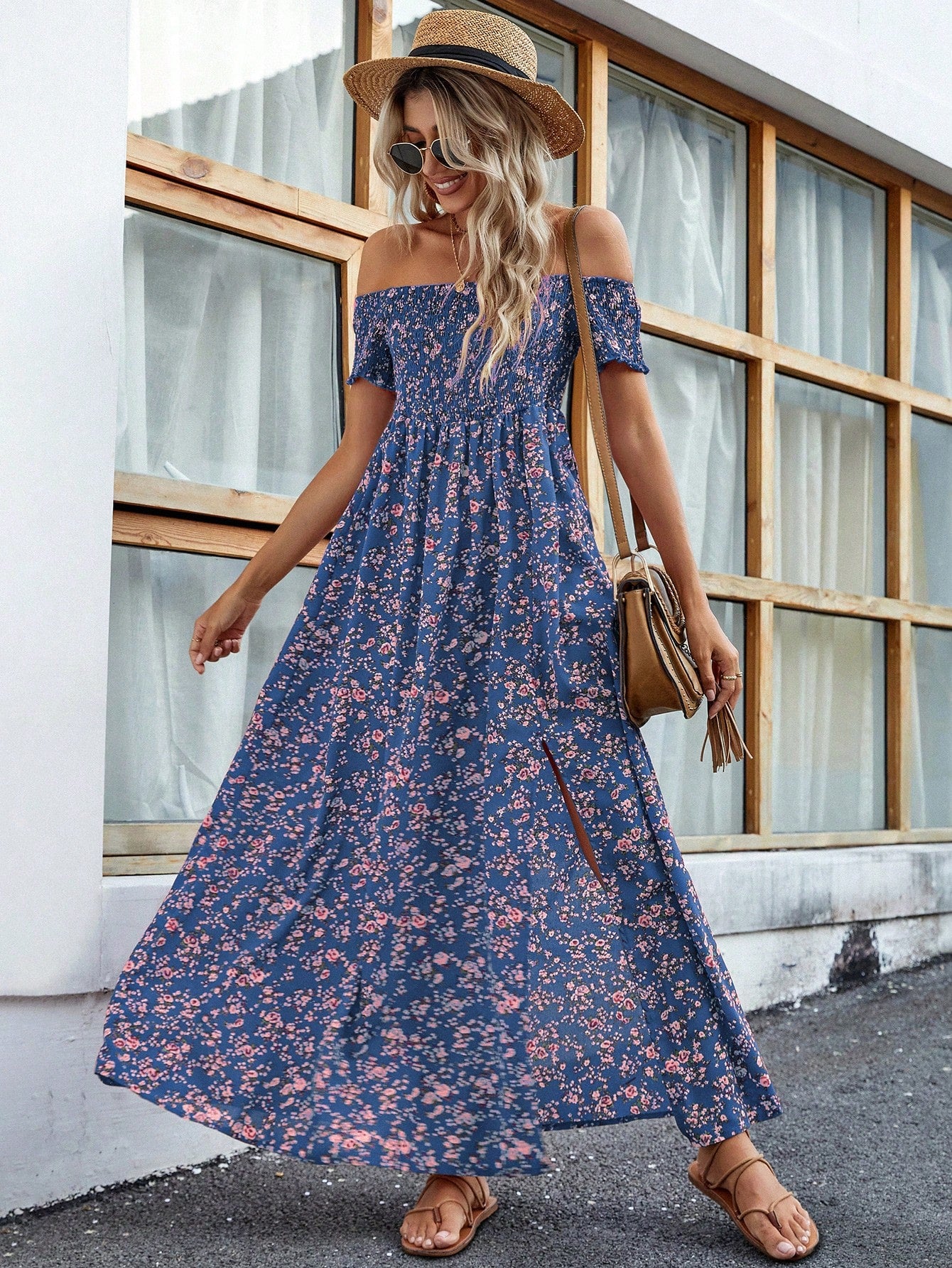 Vestido Longo Ombro a Ombro Lily