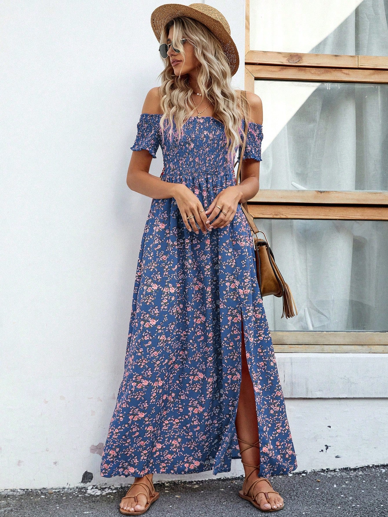 Vestido Longo Ombro a Ombro Lily