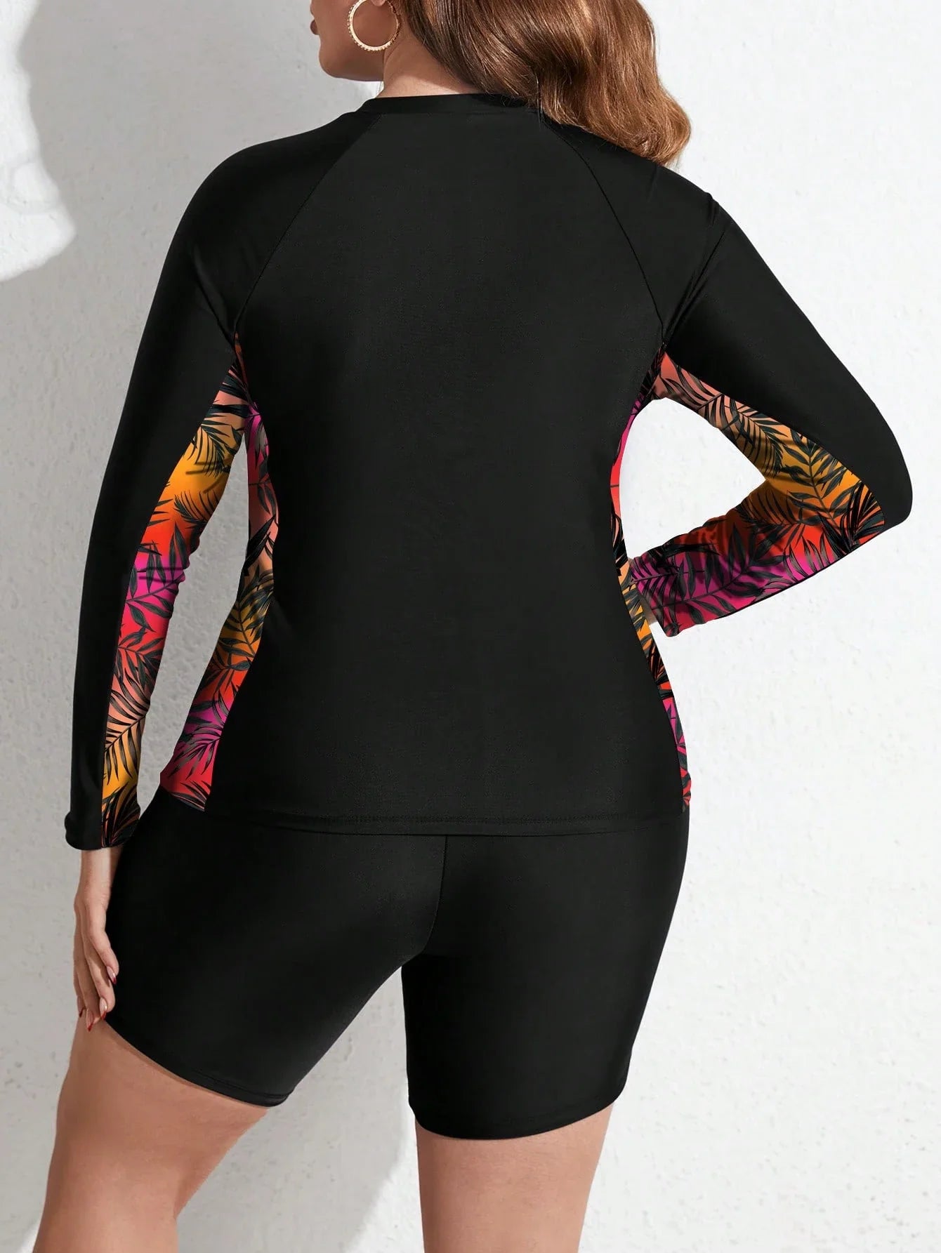 Maiô Plus Size Tropical Natação