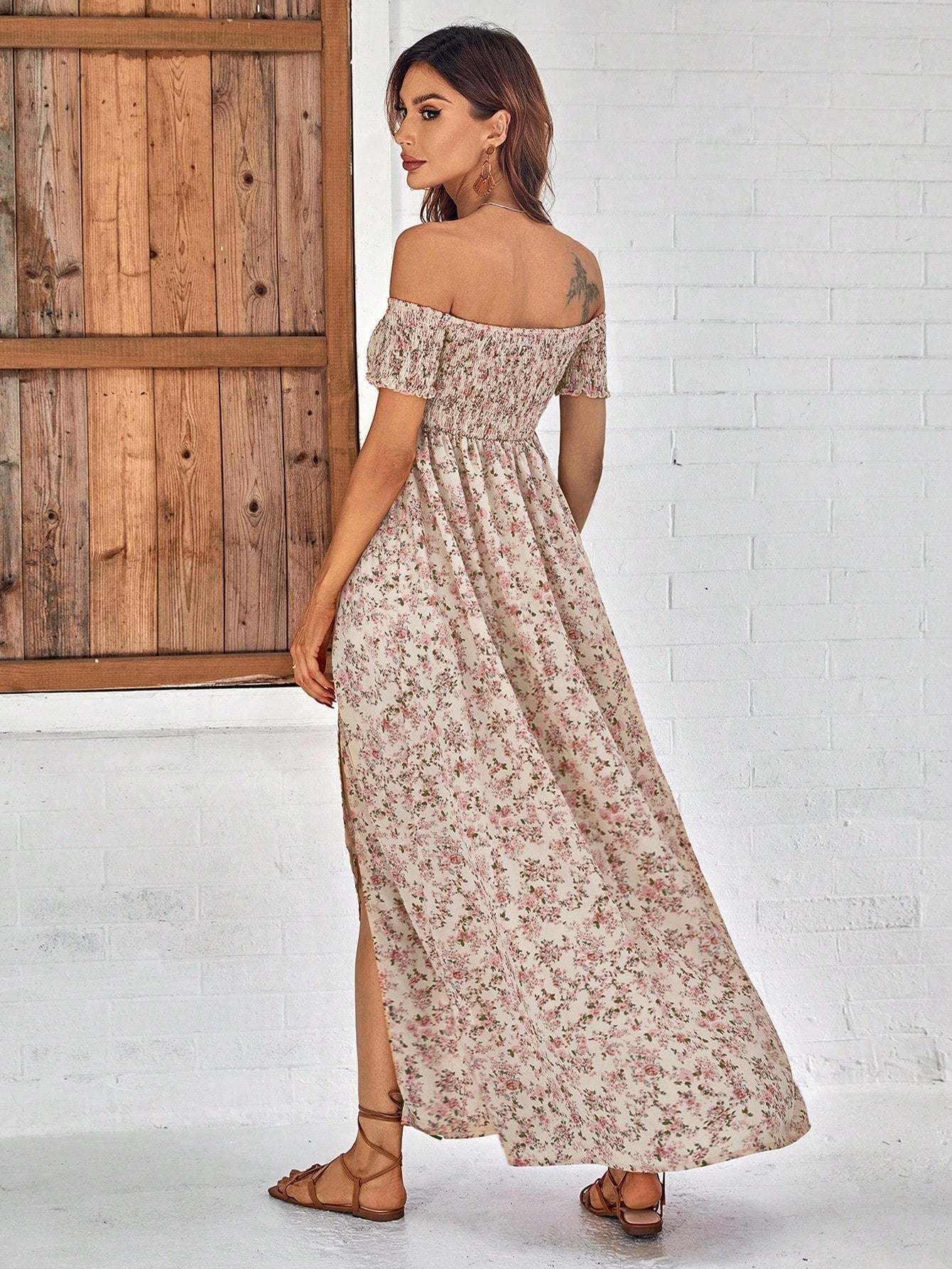 Vestido Longo Ombro a Ombro Lily
