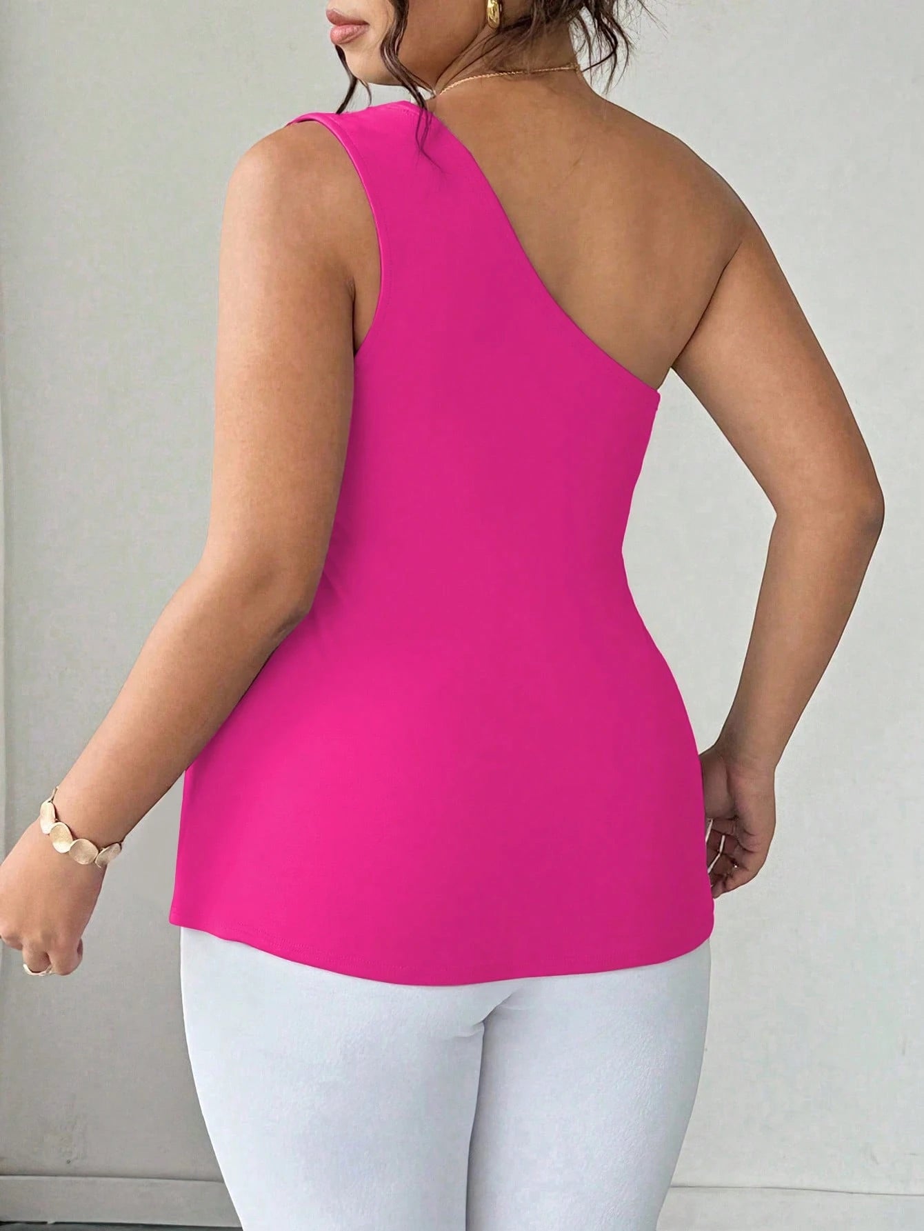 Blusa Um Ombro Plus Size Harper