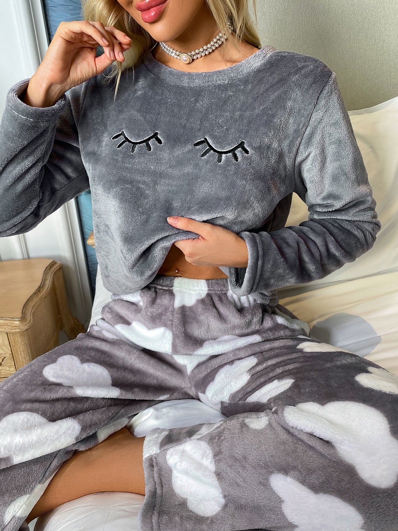 Pijama Soft Dormindo Nas Nuvens