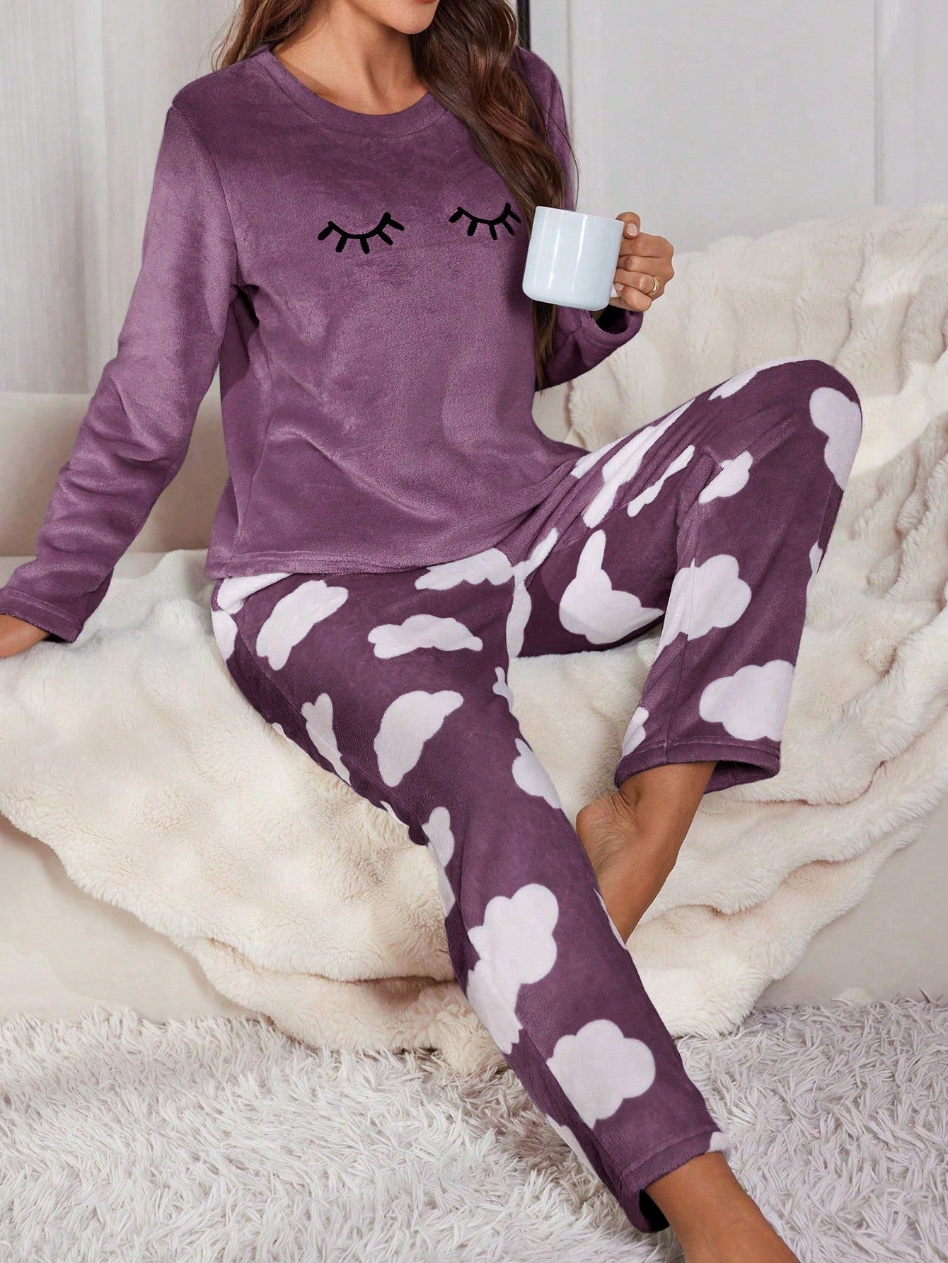 Pijama Soft Dormindo Nas Nuvens