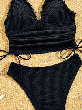 Tankini Drapeado Decote V Resort