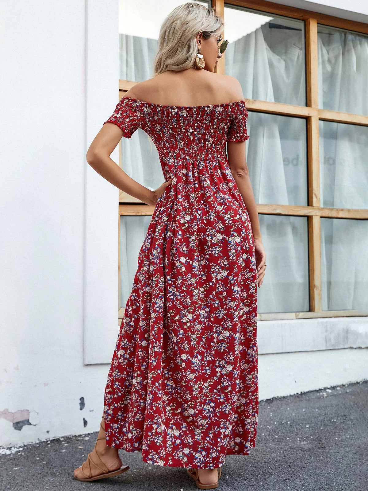 Vestido Longo Ombro a Ombro Lily