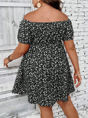 Vestido Ombro a Ombro Plus Size Emma