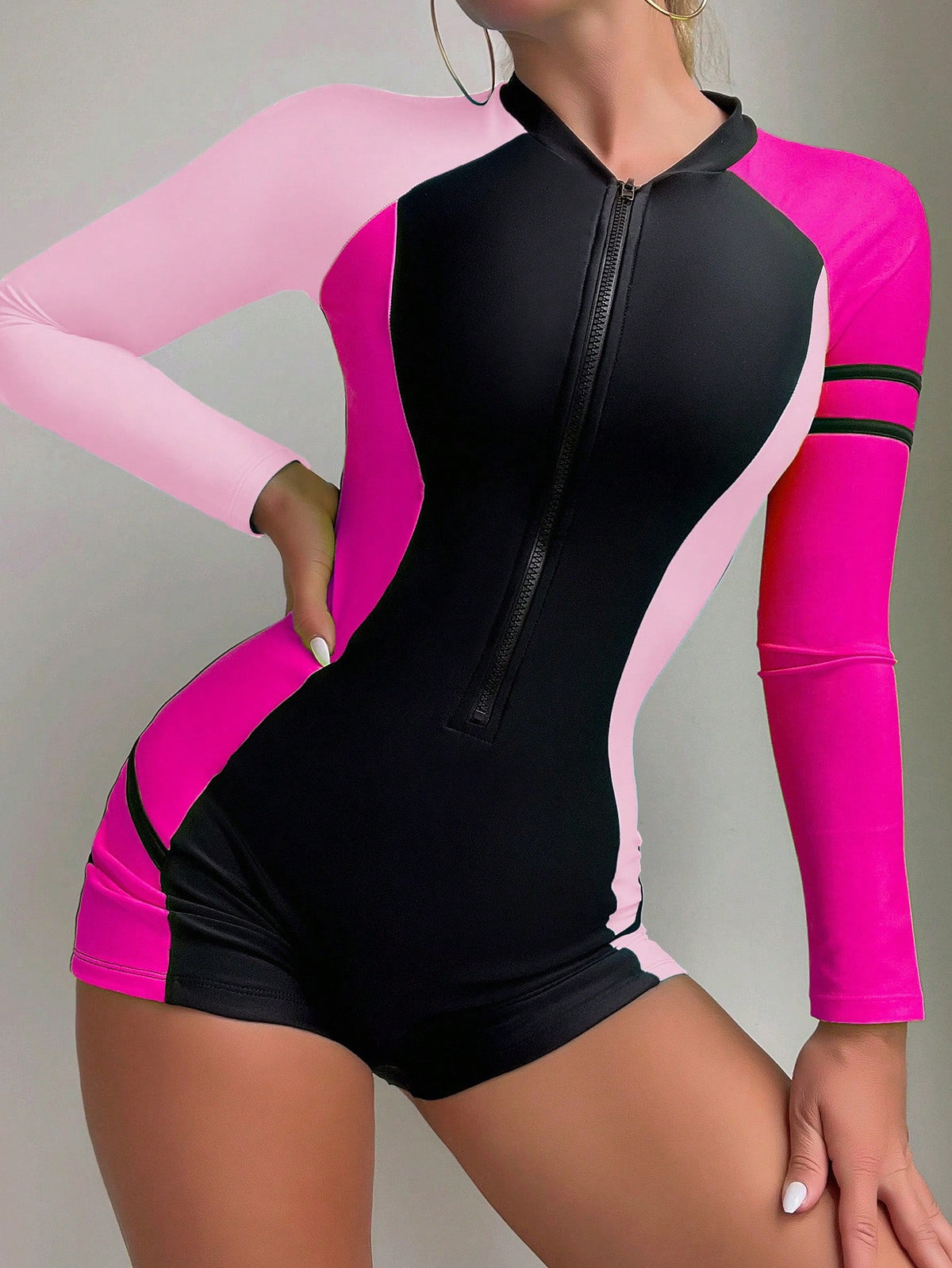 Maiô Esporte Com Zíper Frontal