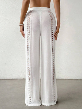 Calça Saída de Praia Crochê Tricotada 