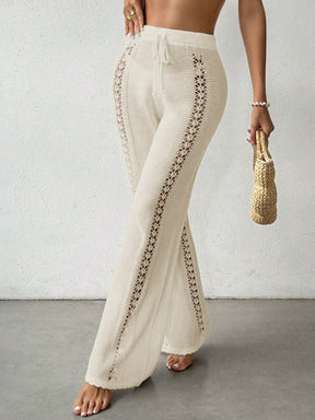Calça Saída de Praia Crochê Tricotada 