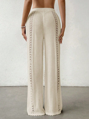 Calça Saída de Praia Crochê Tricotada 