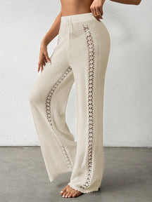 Calça Saída de Praia Crochê Tricotada 
