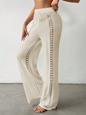 Calça Saída de Praia Crochê Tricotada 