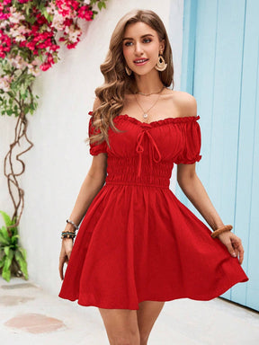 Vestido Ombro a Ombro Scarlet