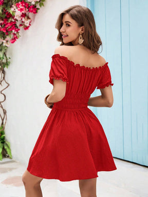 Vestido Ombro a Ombro Scarlet