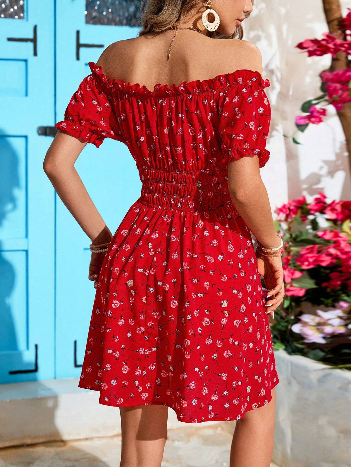 Vestido Ombro a Ombro Plus Size Grace