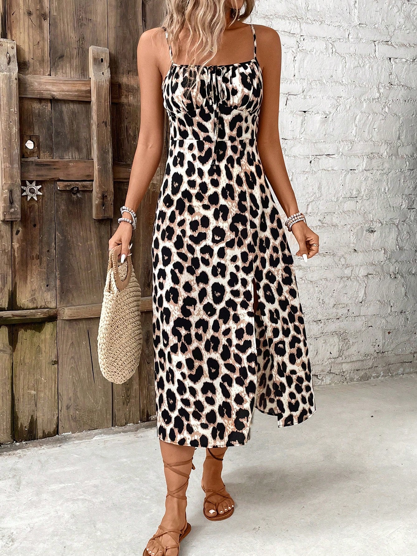 Vestido Longo Leopardo Iza