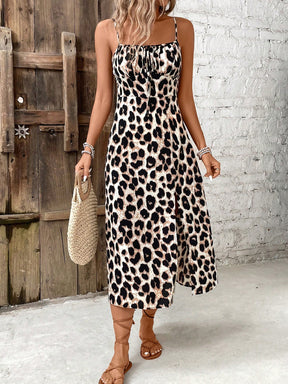 Vestido Longo Leopardo Iza