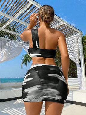 Conjunto 3 peças Biquíni Tie-Dye