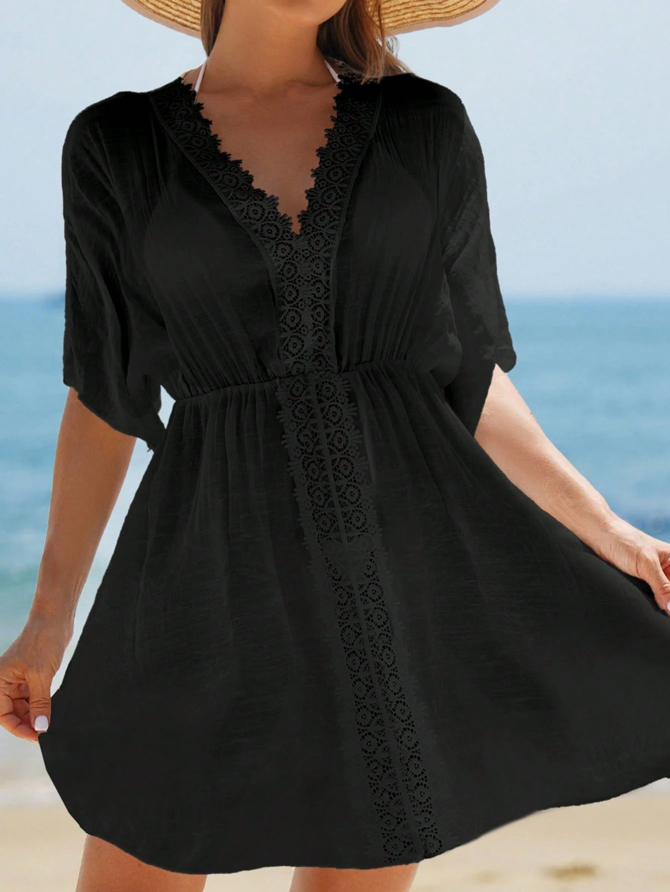 Saída Elegante Renda Verão