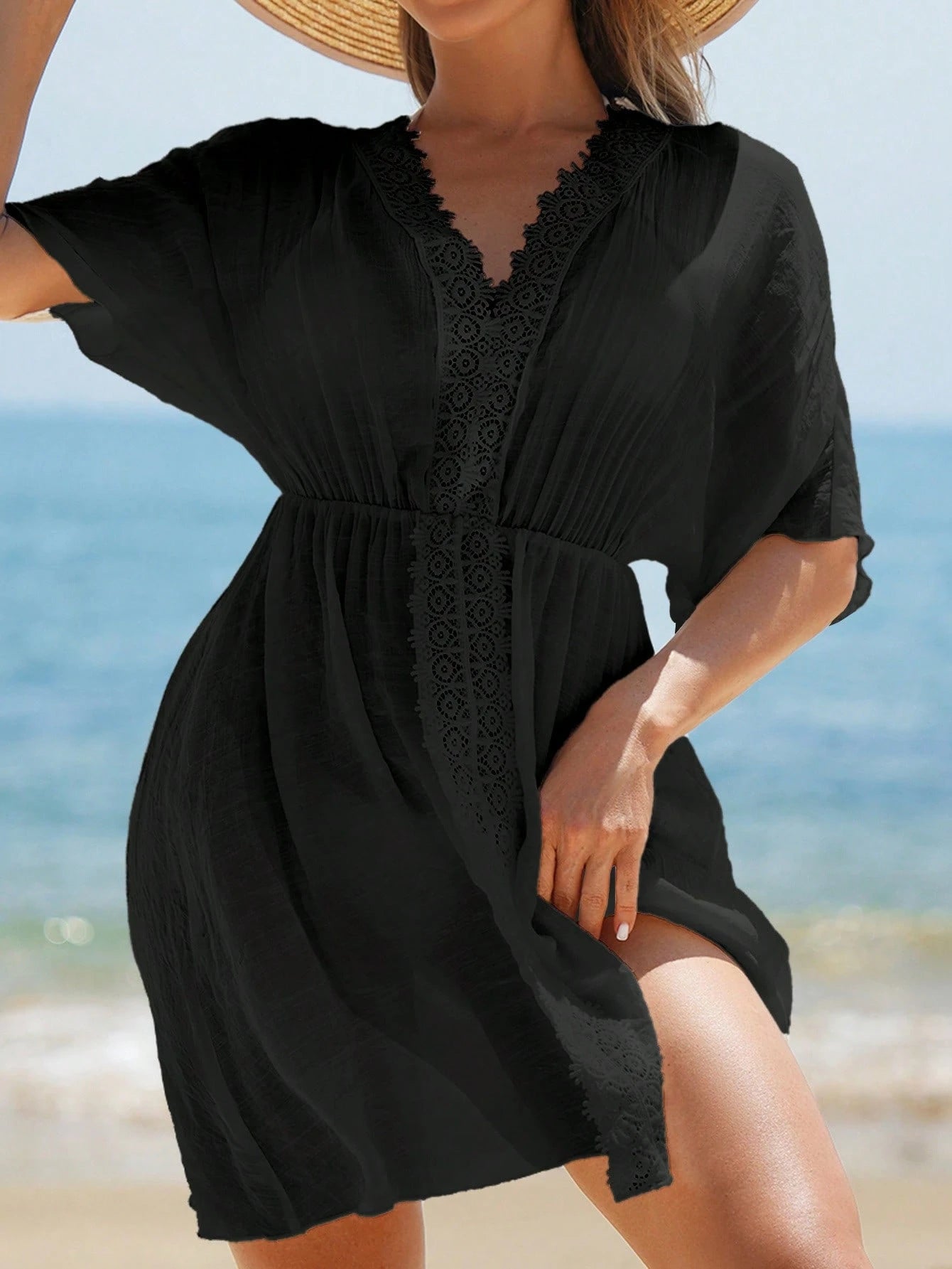 Saída Elegante Renda Verão