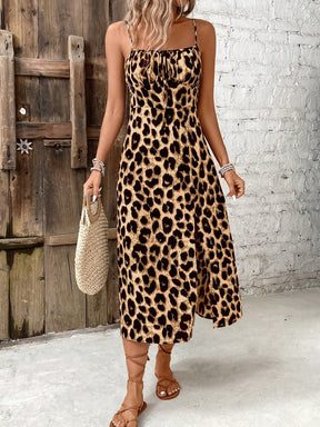 Vestido Longo Leopardo Iza