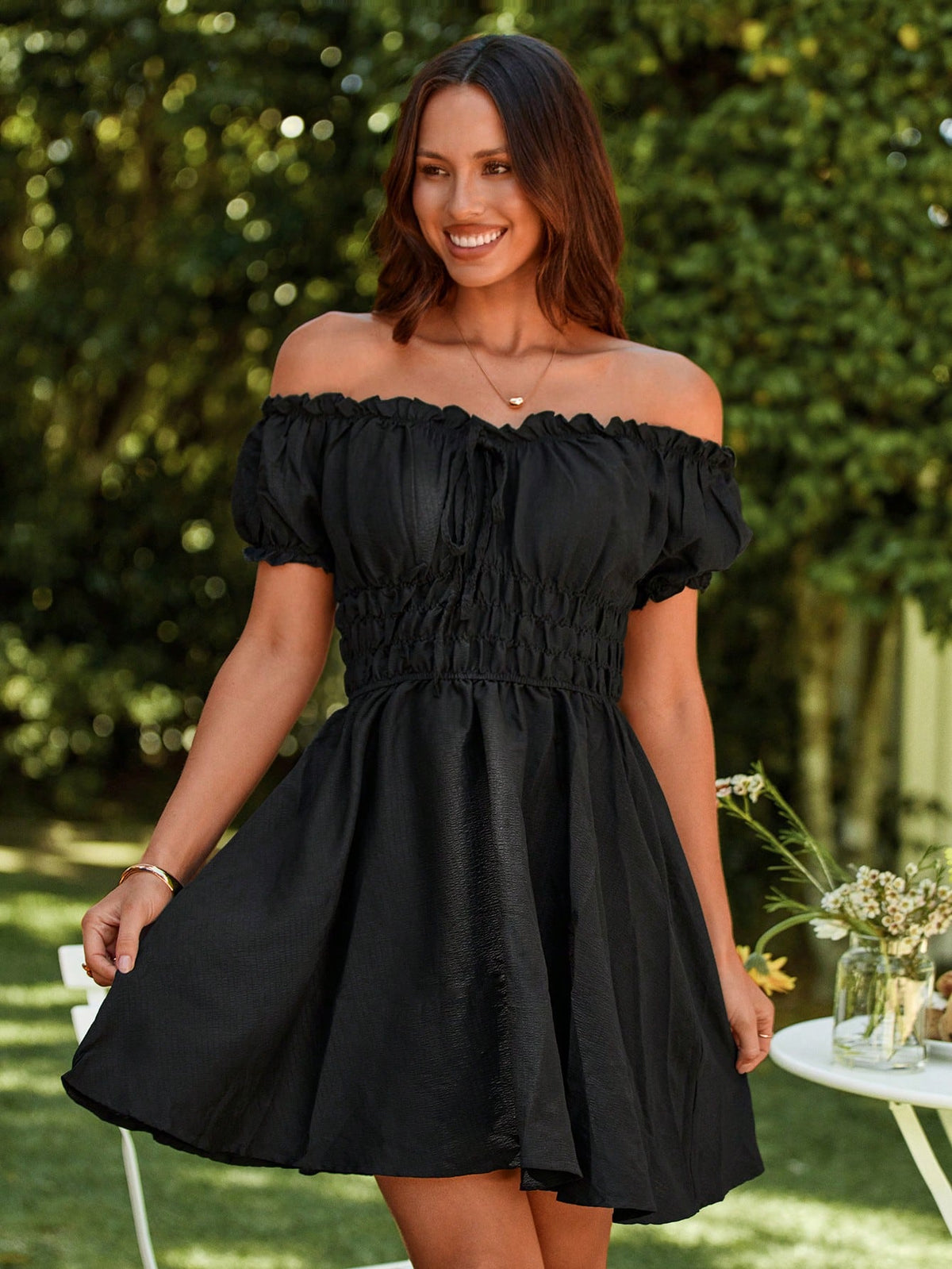 Vestido Ombro a Ombro Scarlet
