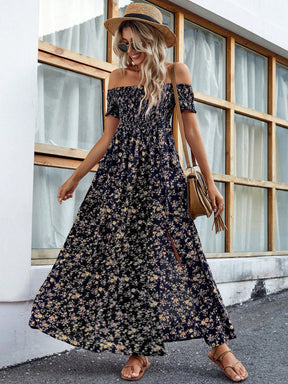 Vestido Longo Ombro a Ombro Lily