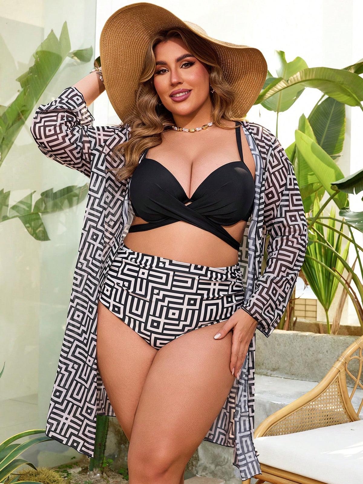 Conjunto 3 Peças Plus Size Alinne