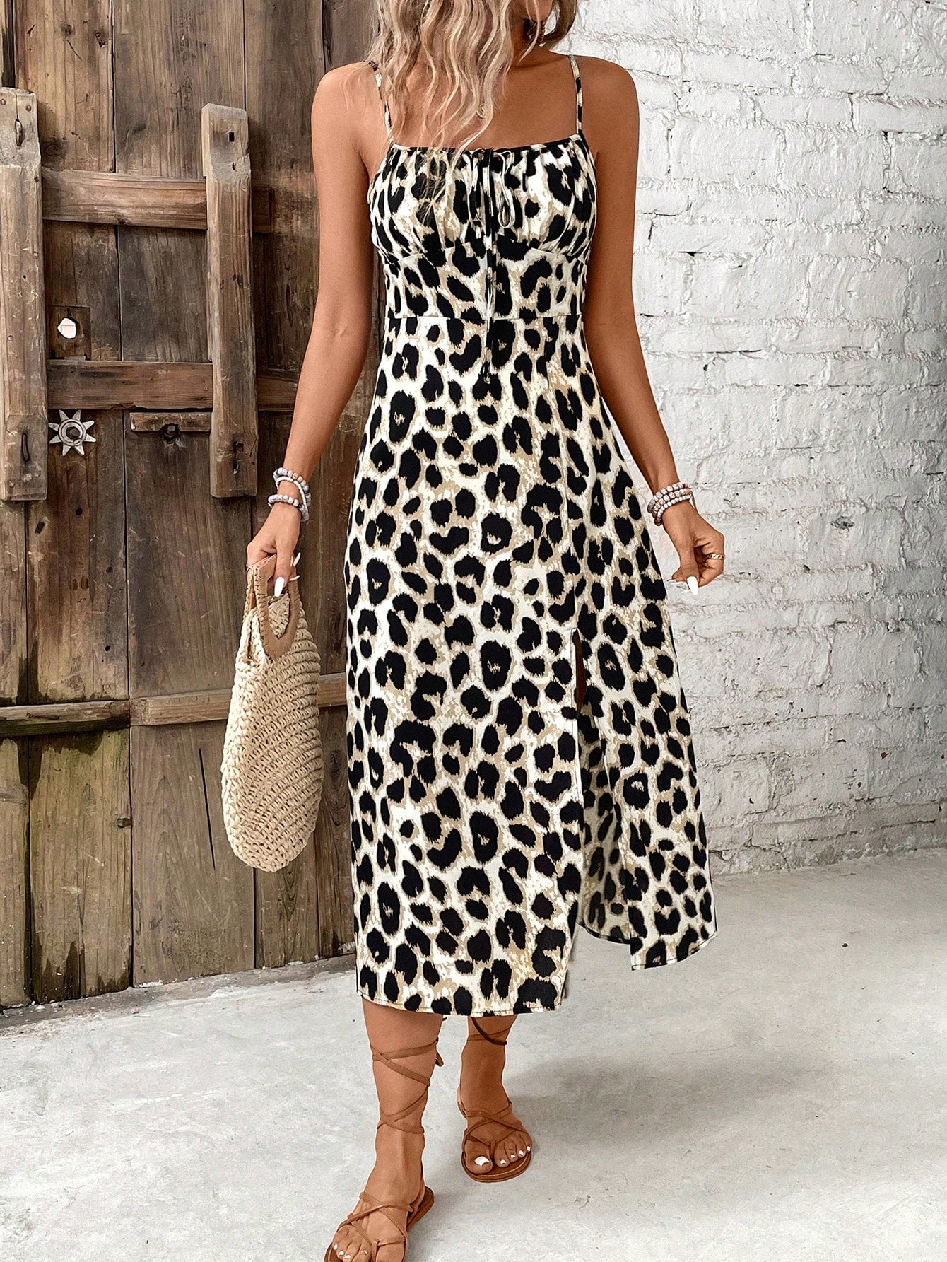 Vestido Longo Leopardo Iza