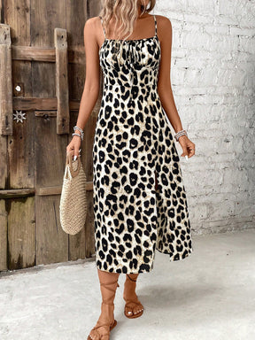Vestido Longo Leopardo Iza
