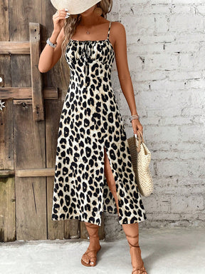Vestido Longo Leopardo Iza