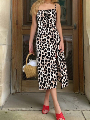 Vestido Longo Leopardo Iza