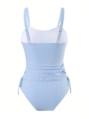 Tankini Listrado Cintura Alta Helena