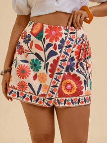 Shorts Casual de Praia Plus Size Zoe