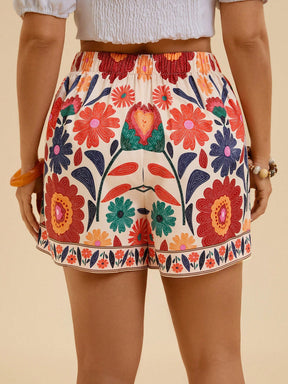 Shorts Casual de Praia Plus Size Zoe
