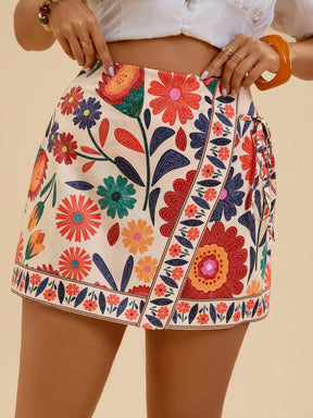 Shorts Casual de Praia Plus Size Zoe