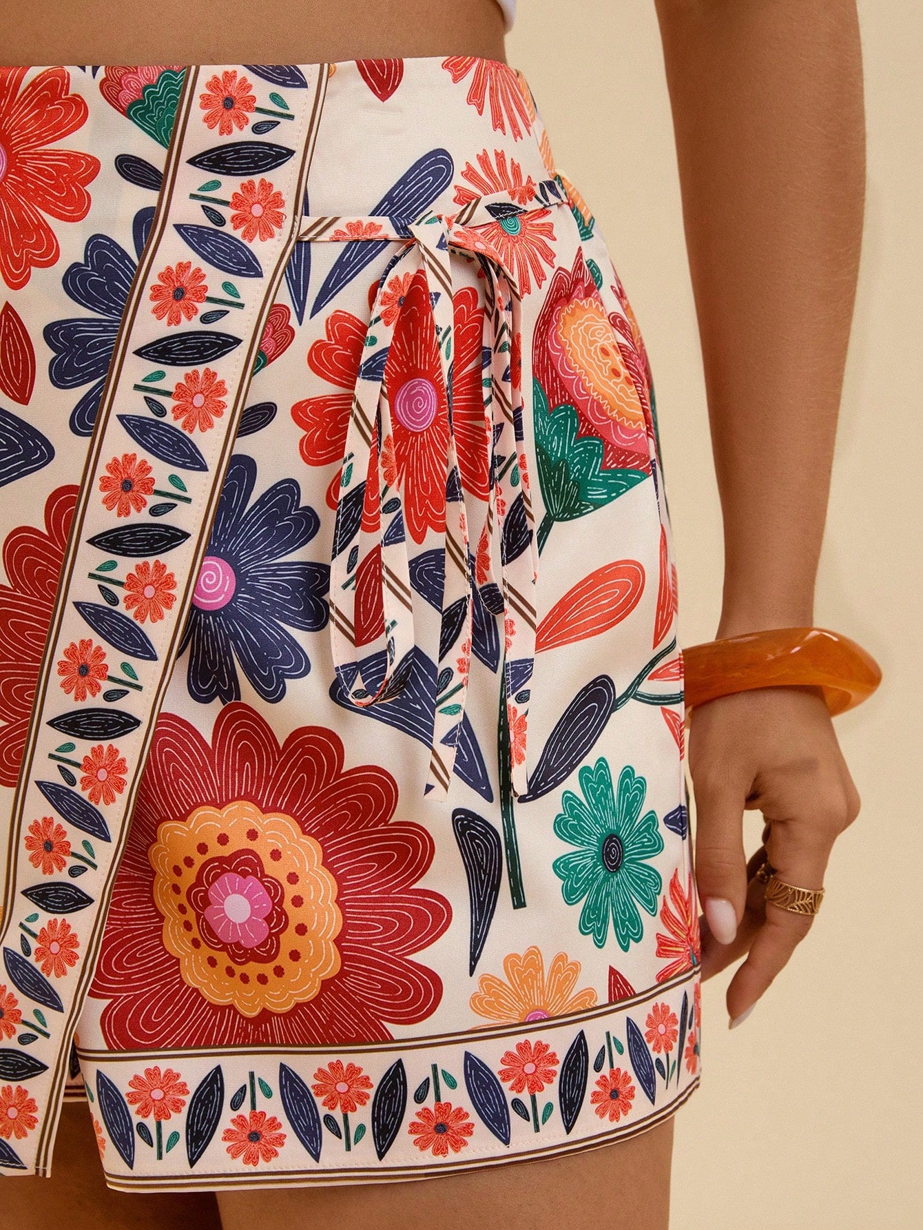 Shorts Casual de Praia Plus Size Zoe