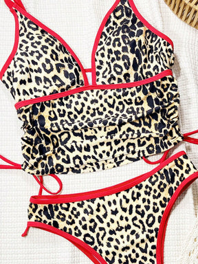 Tankini Drapeado Decote V Resort