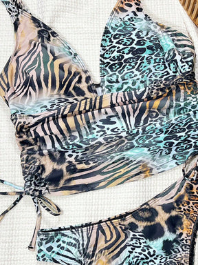 Tankini Drapeado Decote V Resort