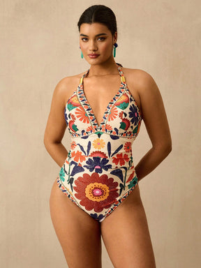 Maiô Plus Size Luxo Tropical Ísis