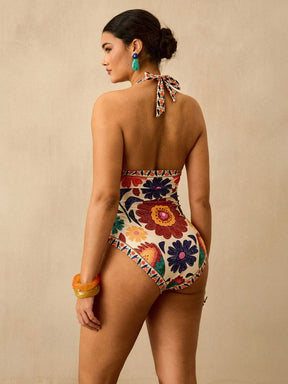 Maiô Plus Size Luxo Tropical Ísis